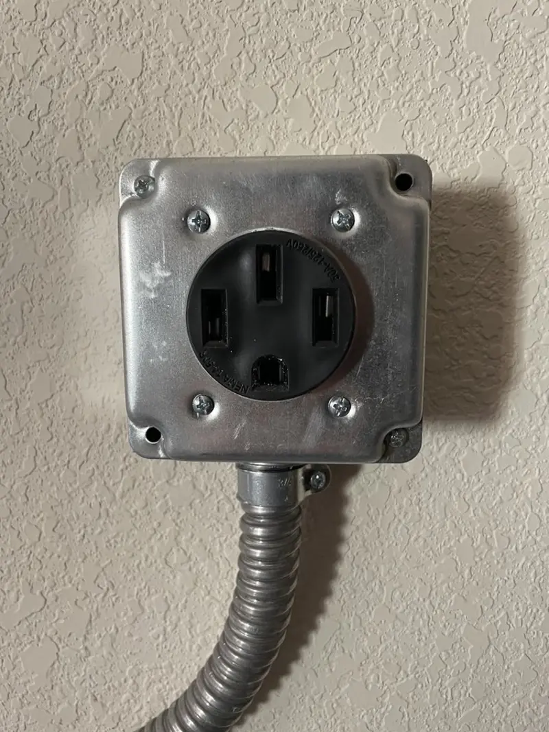 NEMA 14-50 outlet installed for Smart Home Electrical in Alton